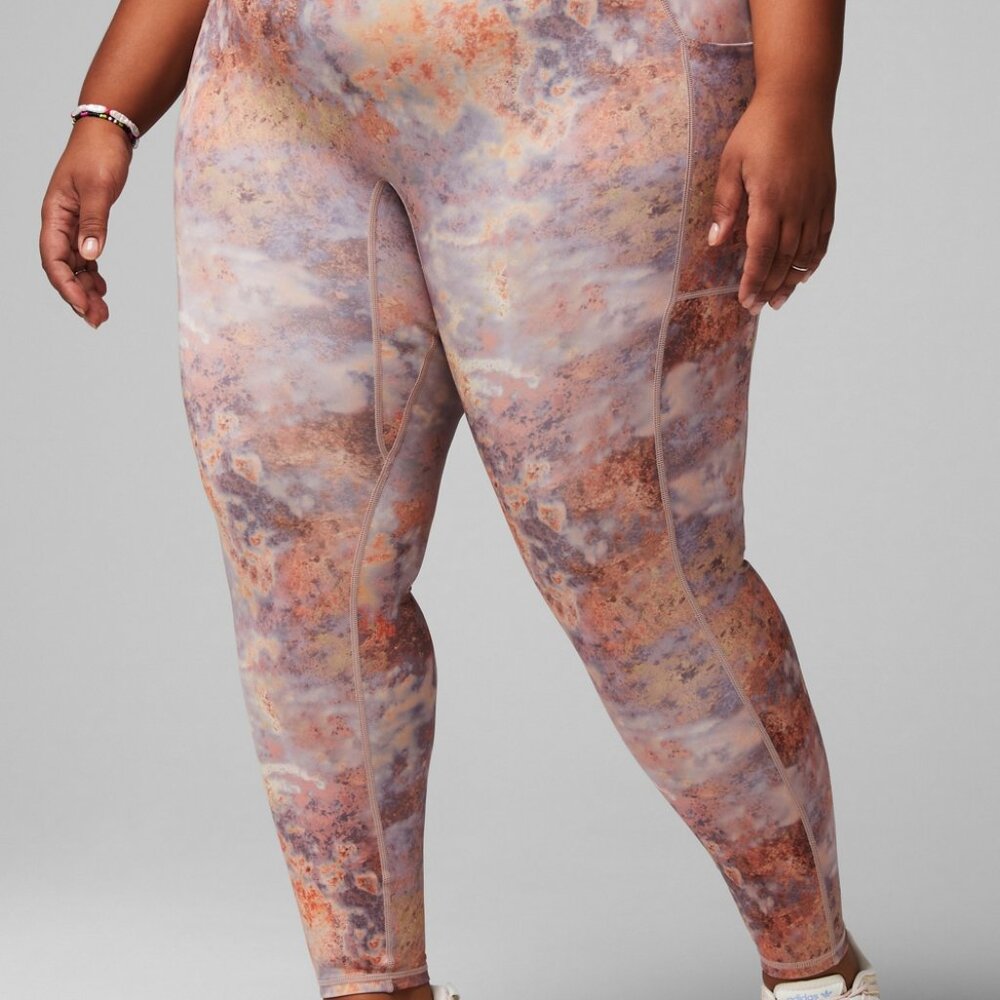 Motion 365+ Fabletics 3XL High Waisted Utility Leggings Pockets Plus Size